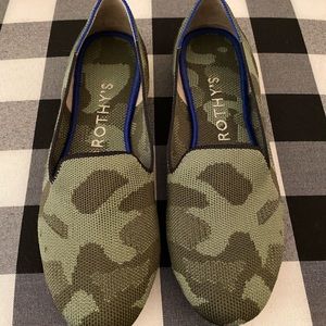 Rothys camo loafers 7.5